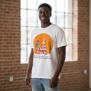 Vintage 80s V.G. Myers Laffline Humor T-Shirt - Tee Jays Made in USA - Size M ,